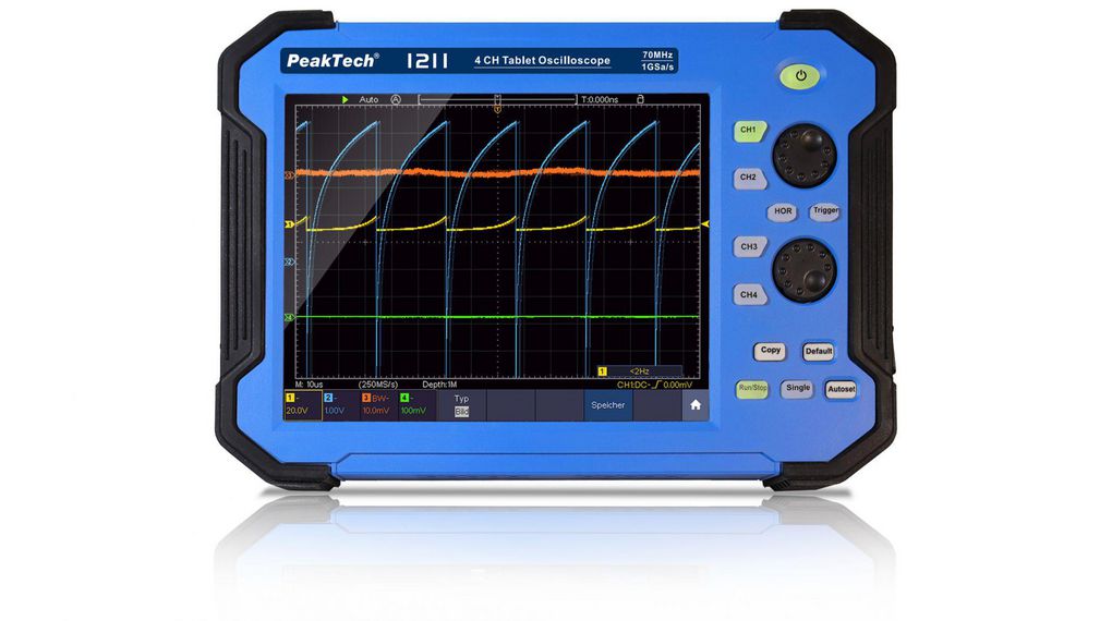 Tablet Oscilloscope MSO / MDO 4x 70MHz 1GSPS USB / LAN